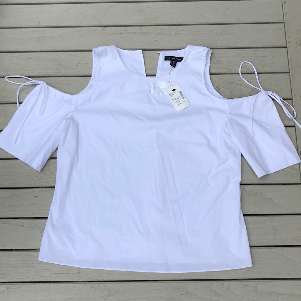 Saks Fifth Avenue white blouse